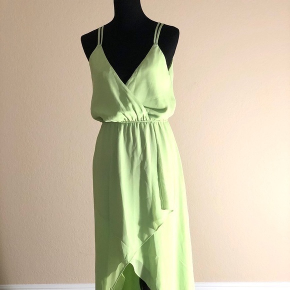 Light Green High Low Dress